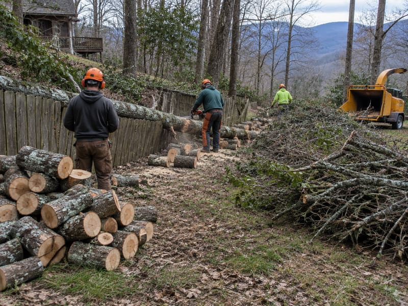Fallen Tree Removal & Cleanup: another example of the tree work we handle around Kingsport