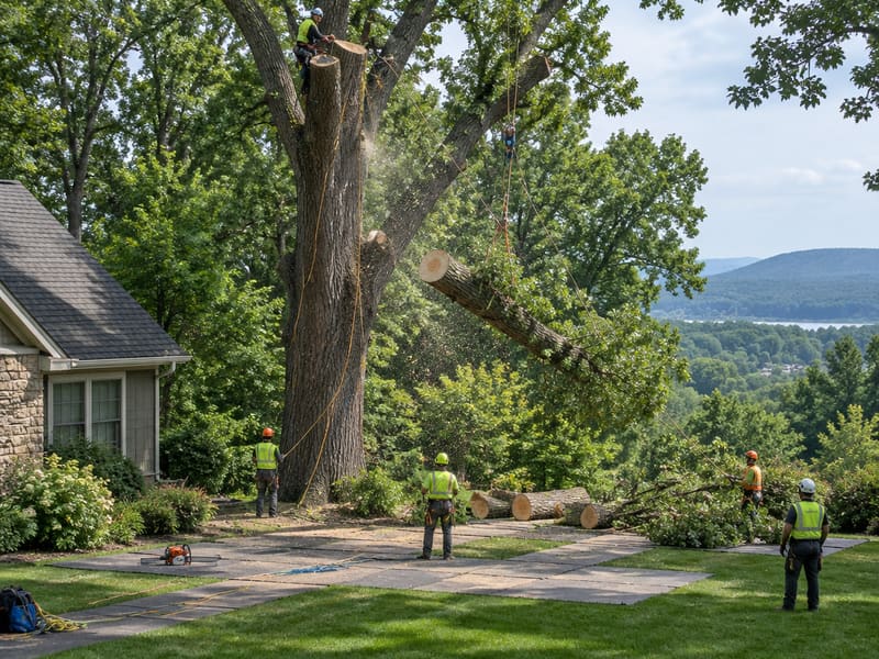 Large & Hazardous Tree Removal: another example of the tree work we handle around Kingsport