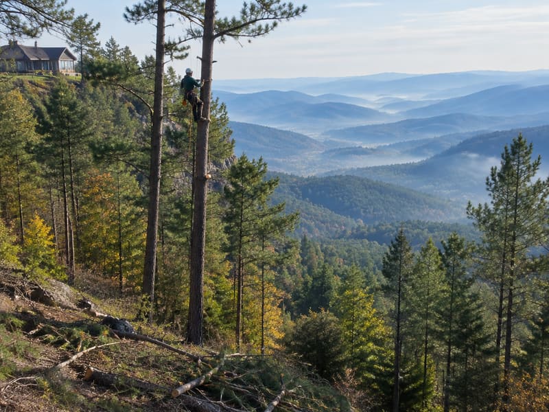 Lakefront & View Clearing: an example of the tree work we handle in Kingsport